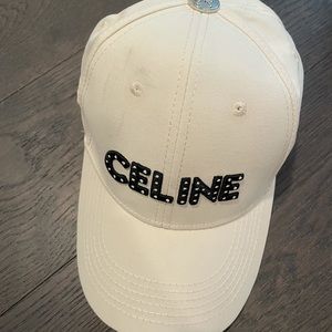 Celine Logo Cap Women Authentic
